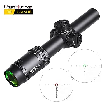 ライフルスコープ　LPVO 1-6×24mm 箱、付属品付き ライフルスコープ LPVO 1-6×24mm 箱、付属品付き Amazon.com : 1